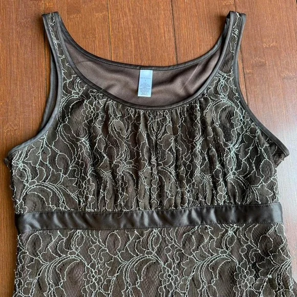 Brown Lace Y2K‎ Top - Picture 2 of 7